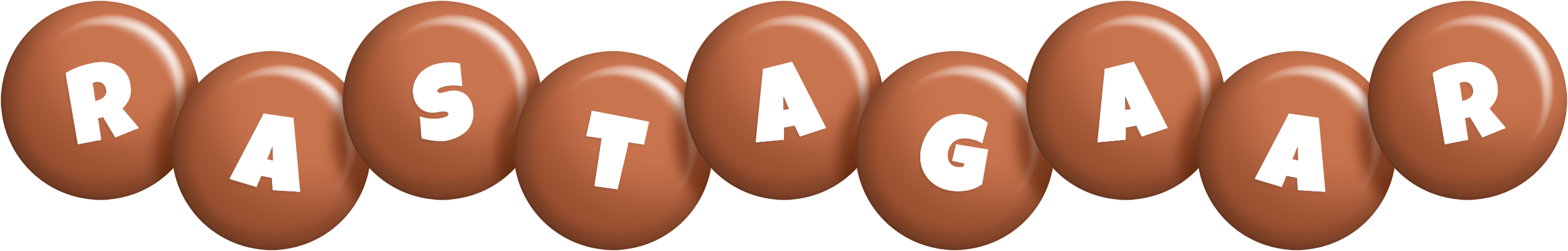 Rastagaar candy-brown logo