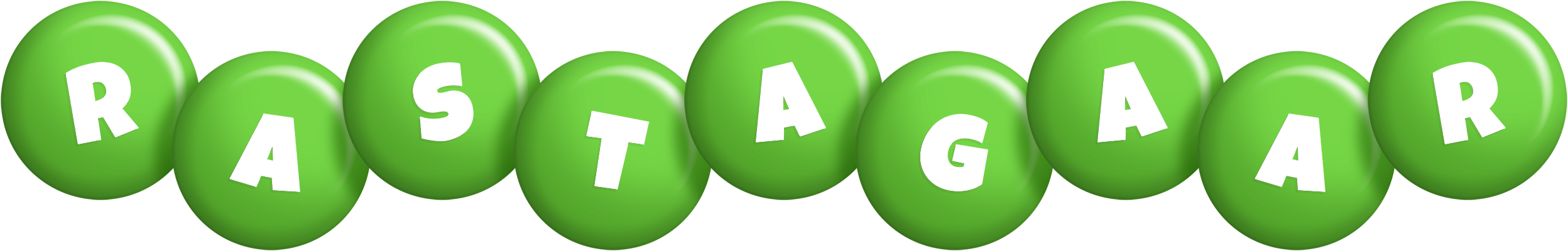Rastagaar candy-green logo