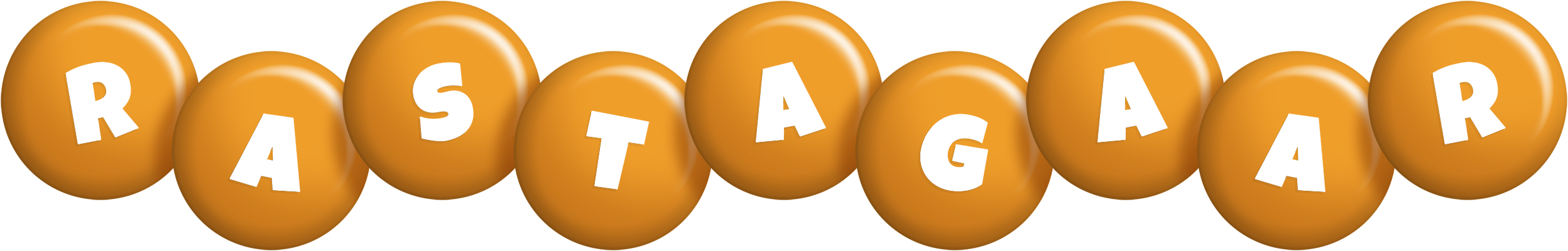 Rastagaar candy-orange logo