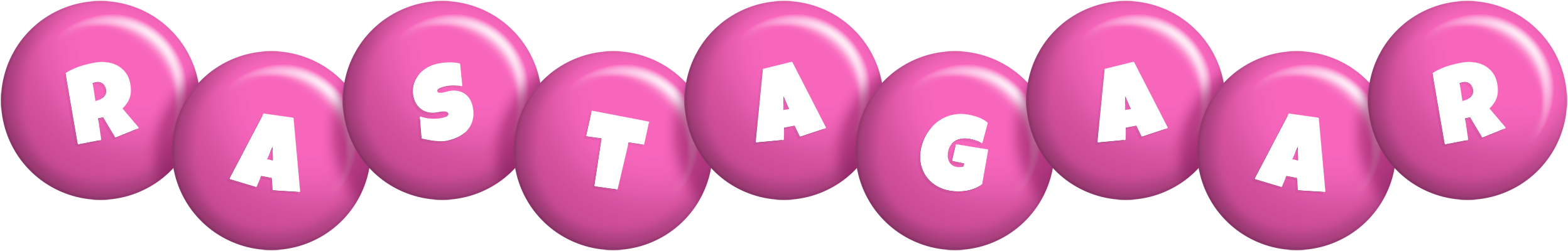 Rastagaar candy-pink logo