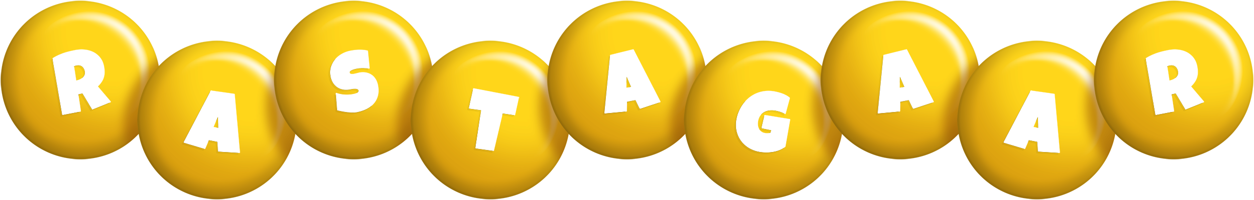 Rastagaar candy-yellow logo
