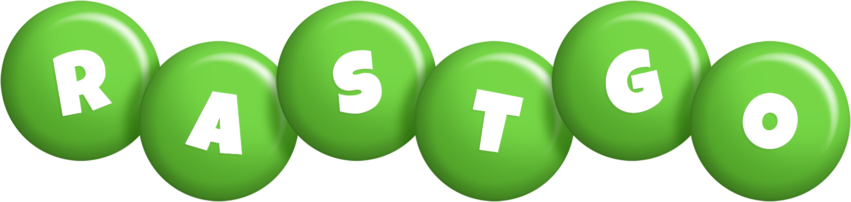 Rastgo candy-green logo