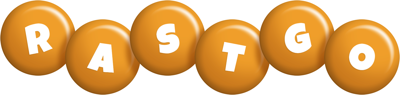 Rastgo candy-orange logo