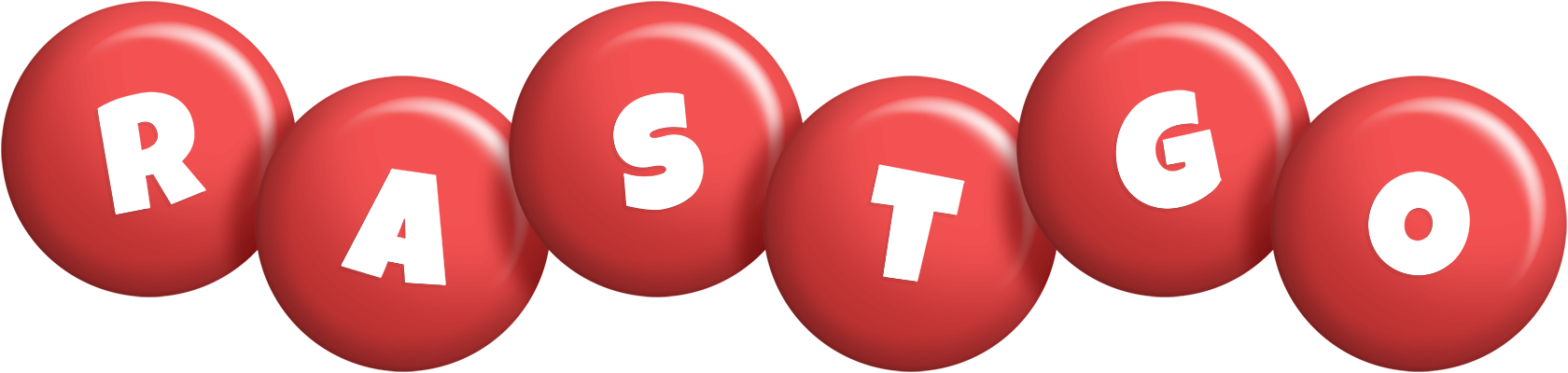 Rastgo candy-red logo