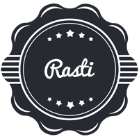 Rasti badge logo