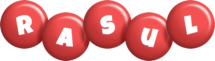 Rasul candy-red logo