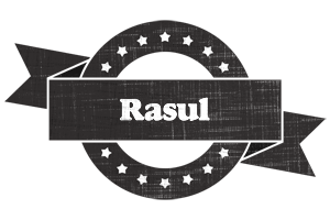 Rasul grunge logo