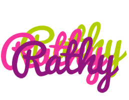 Rathy flowers logo