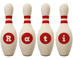 Rati bowling-pin logo