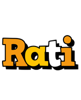 Rati cartoon logo