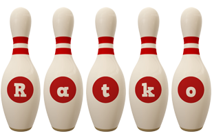 Ratko bowling-pin logo
