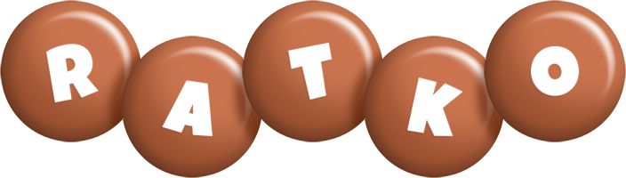 Ratko candy-brown logo