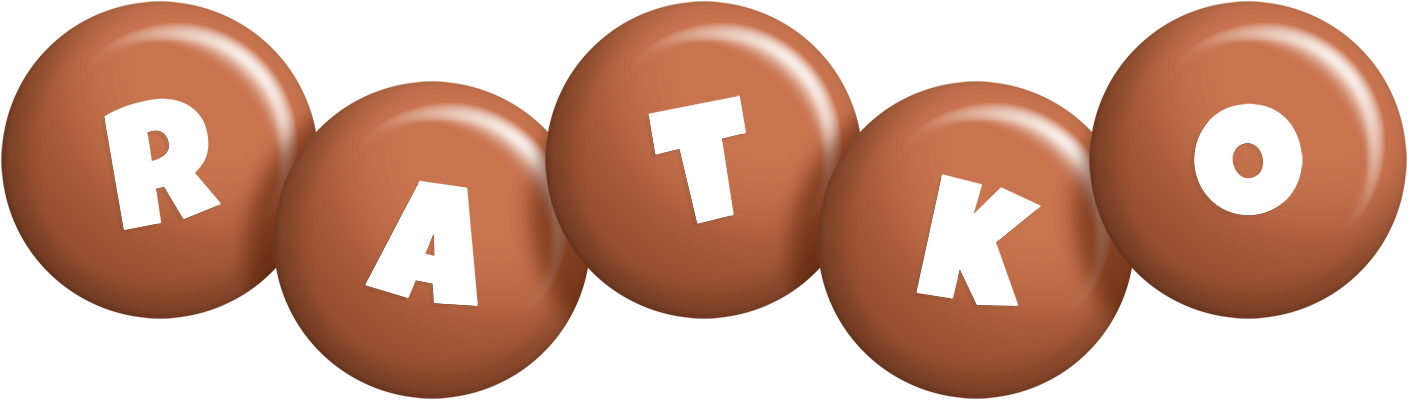 Ratko candy-brown logo