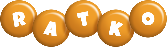 Ratko candy-orange logo