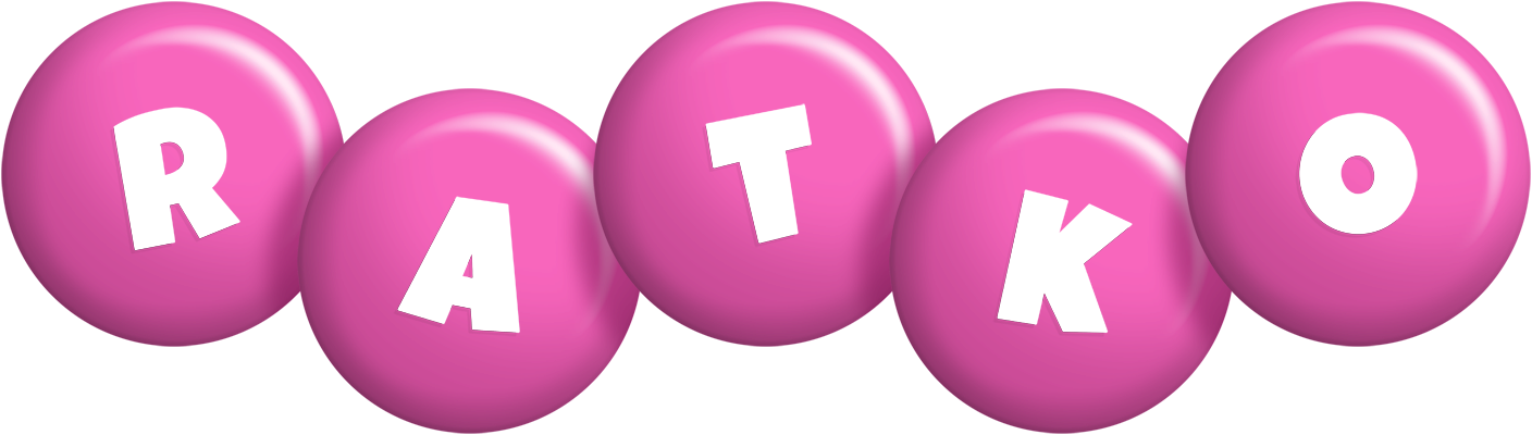 Ratko candy-pink logo