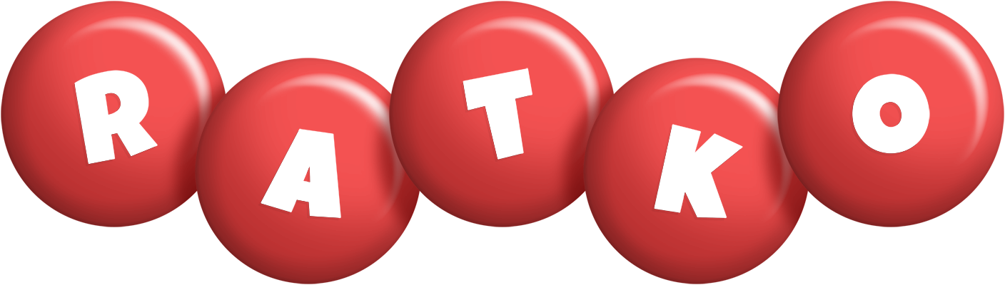 Ratko candy-red logo
