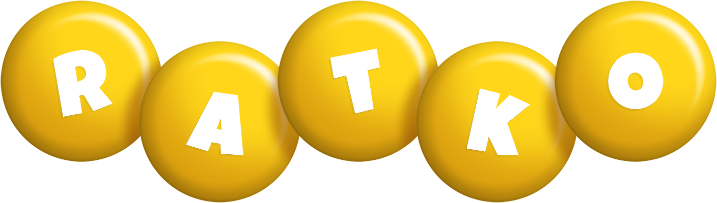 Ratko candy-yellow logo