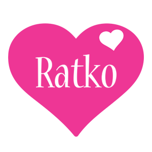 Ratko love-heart logo