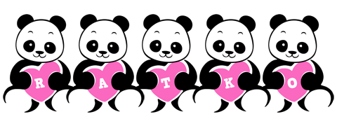 Ratko love-panda logo