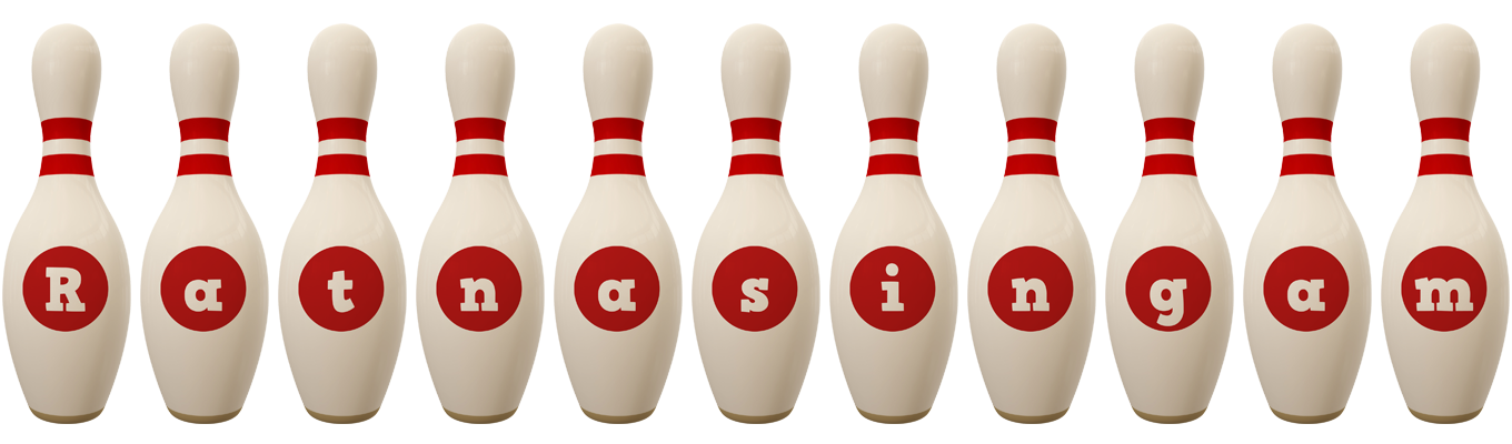 Ratnasingam bowling-pin logo