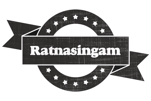 Ratnasingam grunge logo