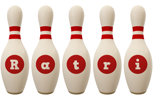 Ratri bowling-pin logo