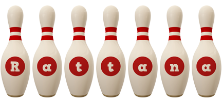 Rattana bowling-pin logo