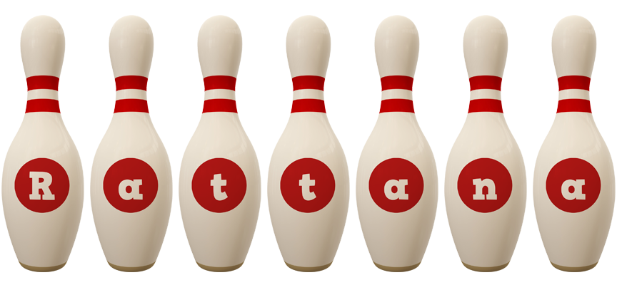 Rattana bowling-pin logo