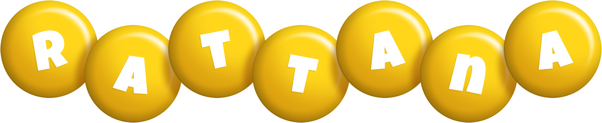 Rattana candy-yellow logo