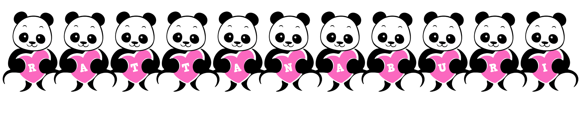 Rattanaburi love-panda logo