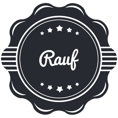Rauf badge logo