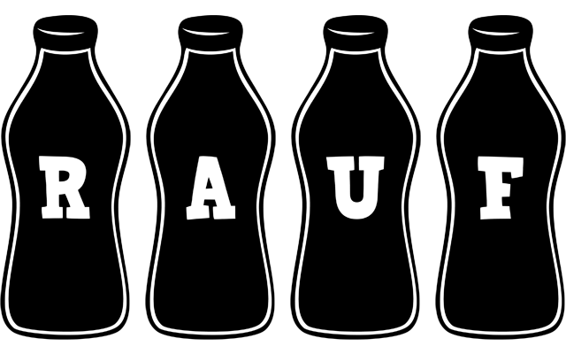 Rauf bottle logo