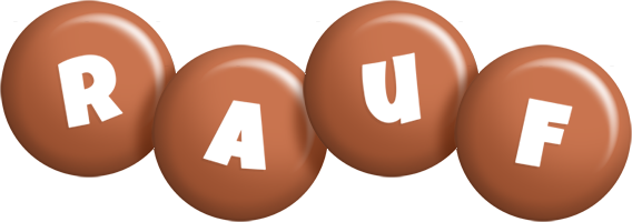 Rauf candy-brown logo
