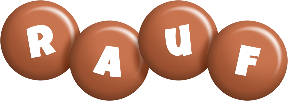 Rauf candy-brown logo