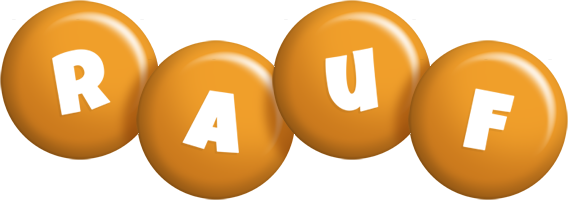 Rauf candy-orange logo