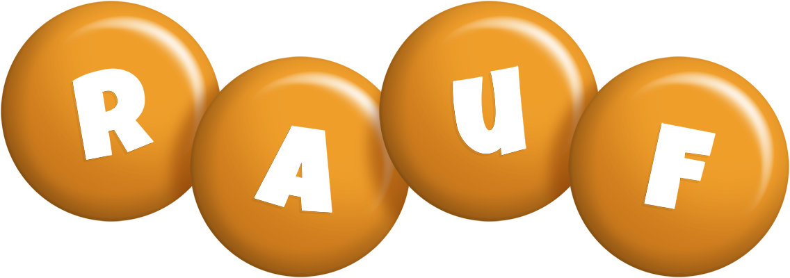 Rauf candy-orange logo