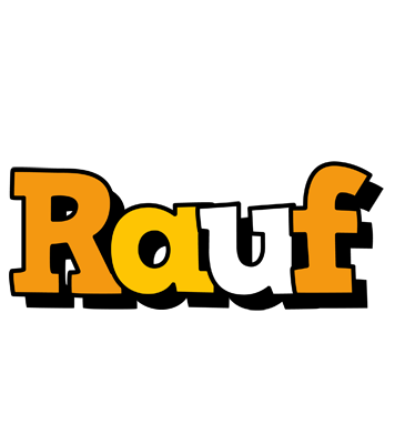 Rauf cartoon logo
