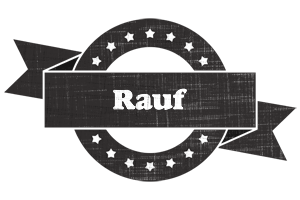 Rauf grunge logo