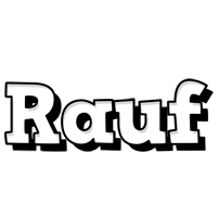 Rauf snowing logo