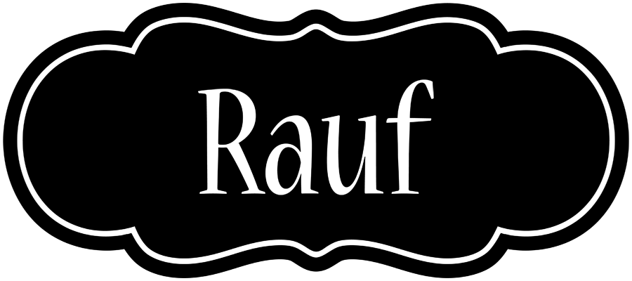 Rauf welcome logo