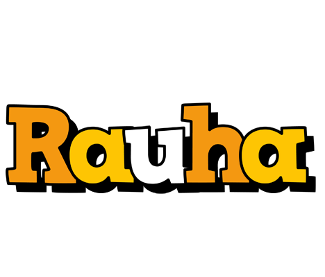 Rauha cartoon logo