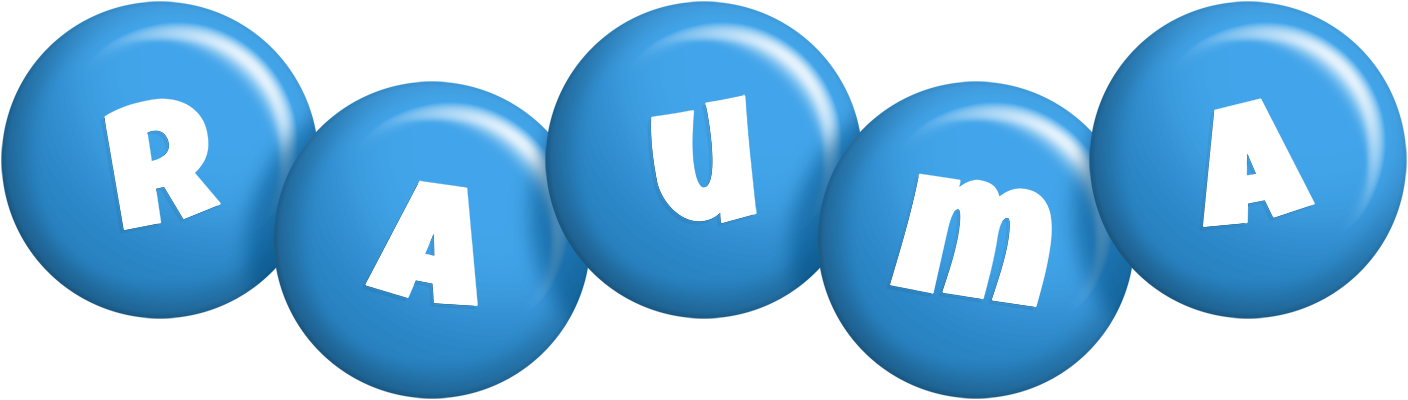 Rauma candy-blue logo