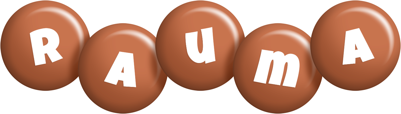 Rauma candy-brown logo