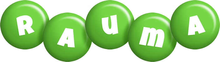 Rauma candy-green logo