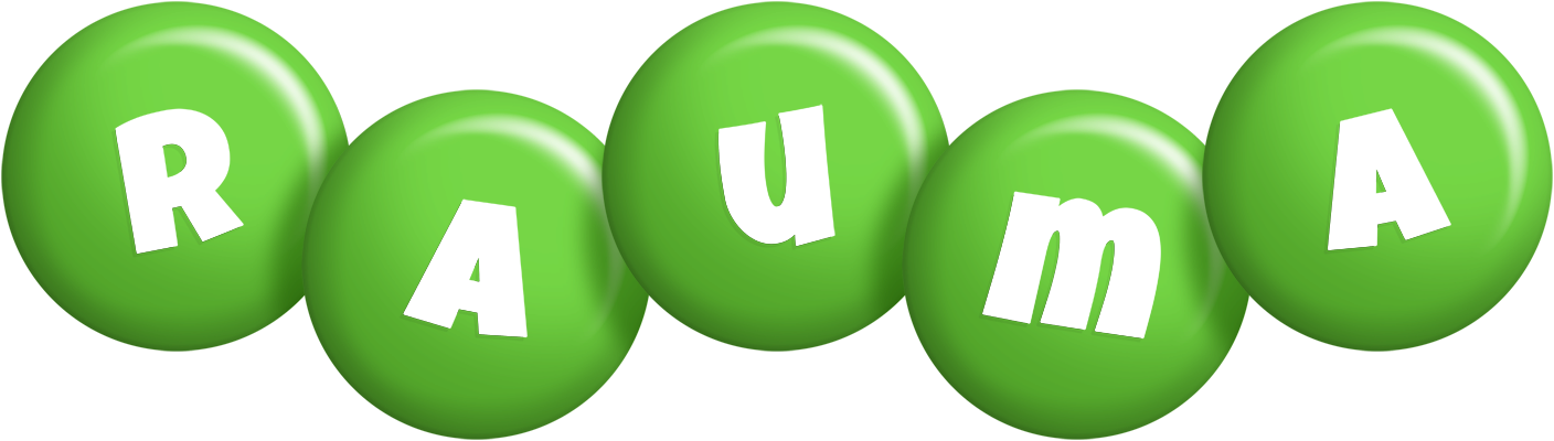 Rauma candy-green logo