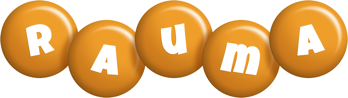 Rauma candy-orange logo