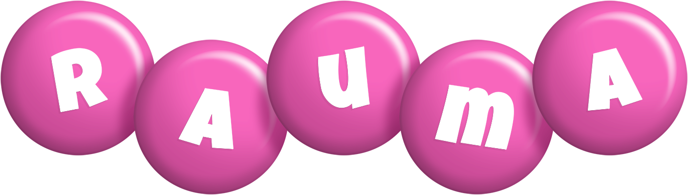 Rauma candy-pink logo