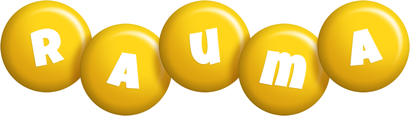 Rauma candy-yellow logo