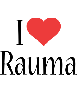 Rauma i-love logo