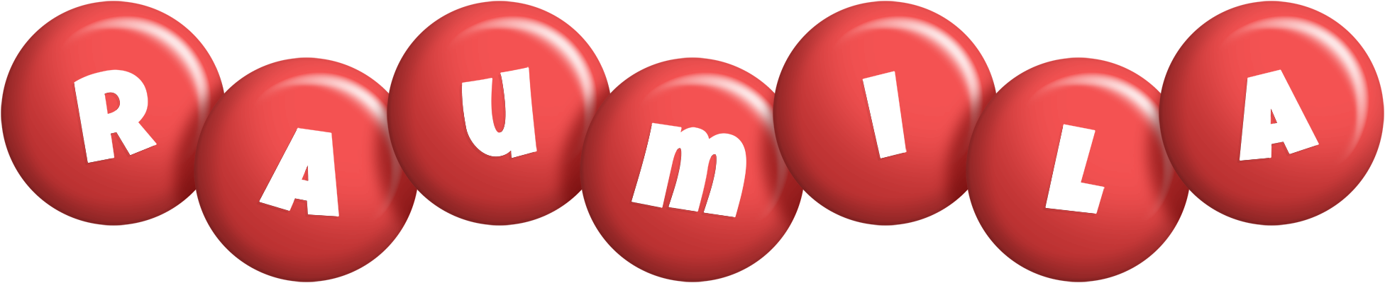 Raumila candy-red logo